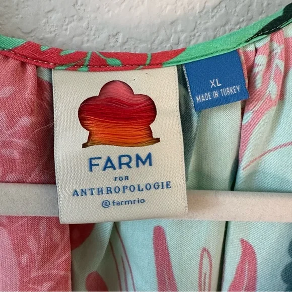 FARM Rio Poppy Print Maxi Dress SZ XL - Picture 5 of 8